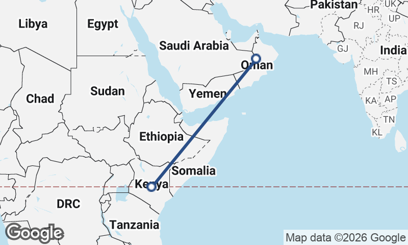 Kenya to Oman