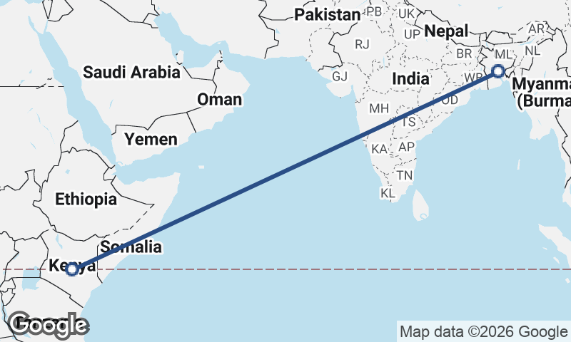 Kenya to Bangladesh