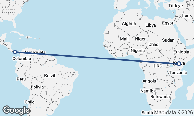 Kenya to Panama
