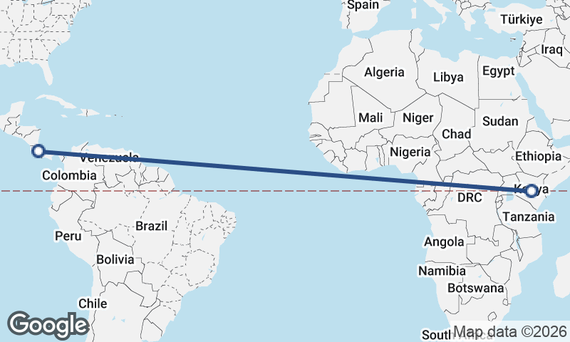 Kenya to Costa Rica