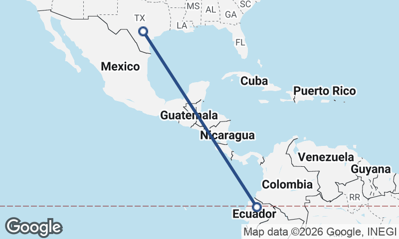 Quito to San Antonio