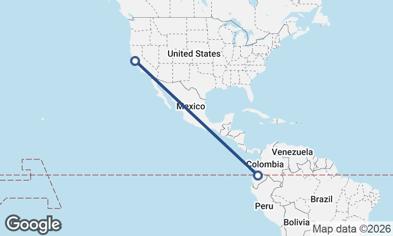 Quito to San Francisco