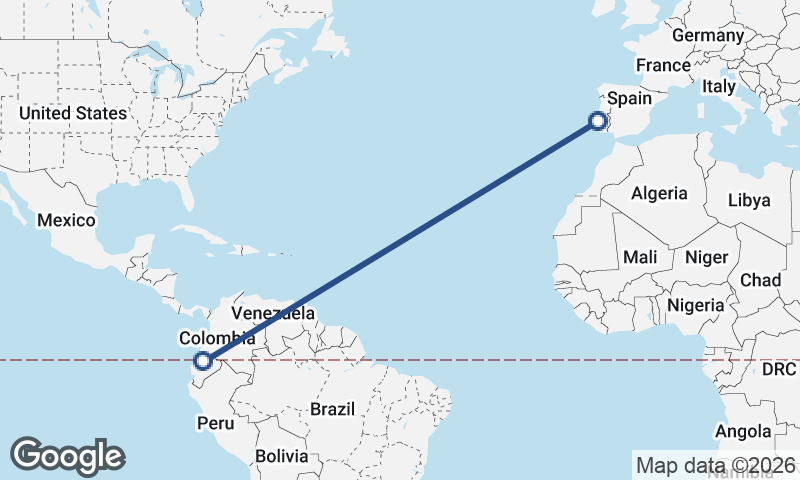 Quito to Lisbon