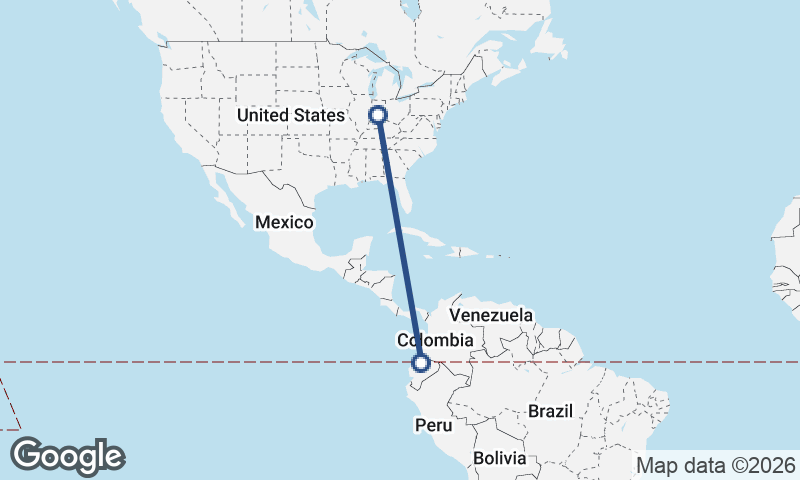 Quito to Indianapolis