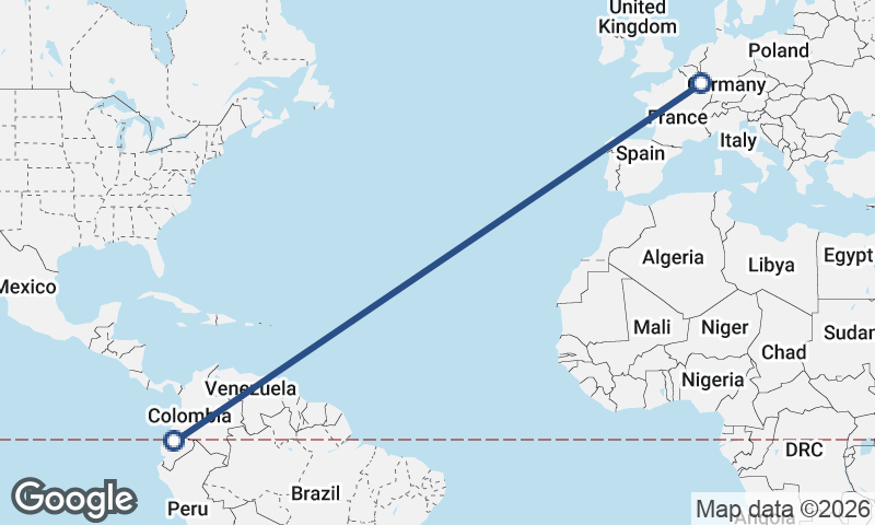 Quito to Luxembourg City
