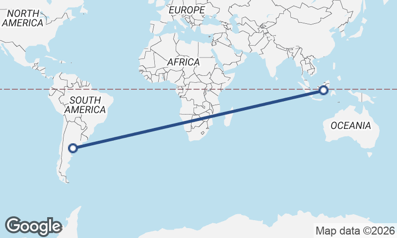 Indonesia to Argentina