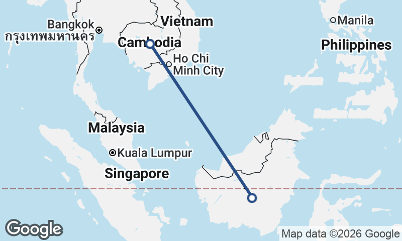 Indonesia to Cambodia