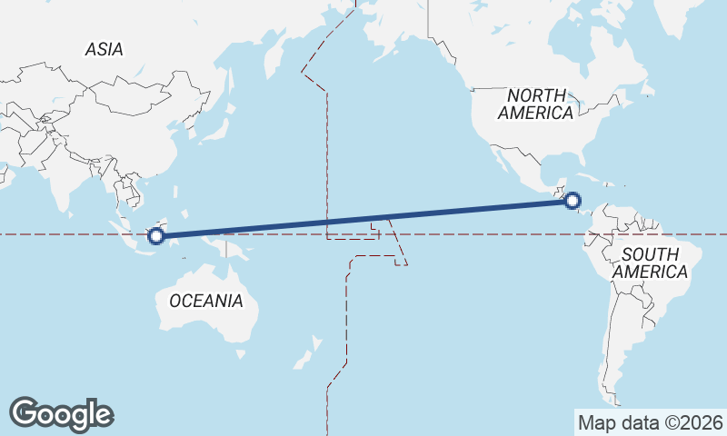 Indonesia to Nicaragua