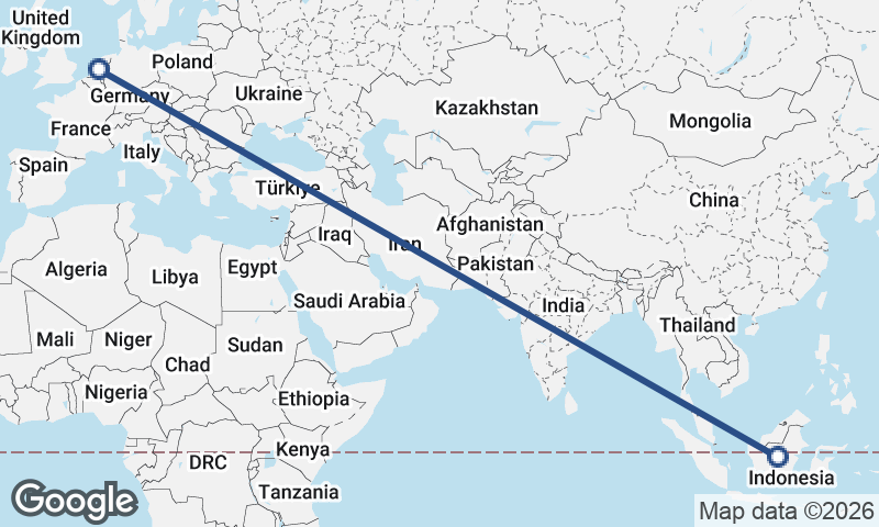 Indonesia to Netherlands
