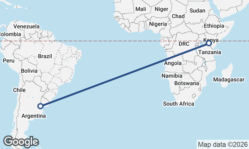 Nairobi to Buenos Aires