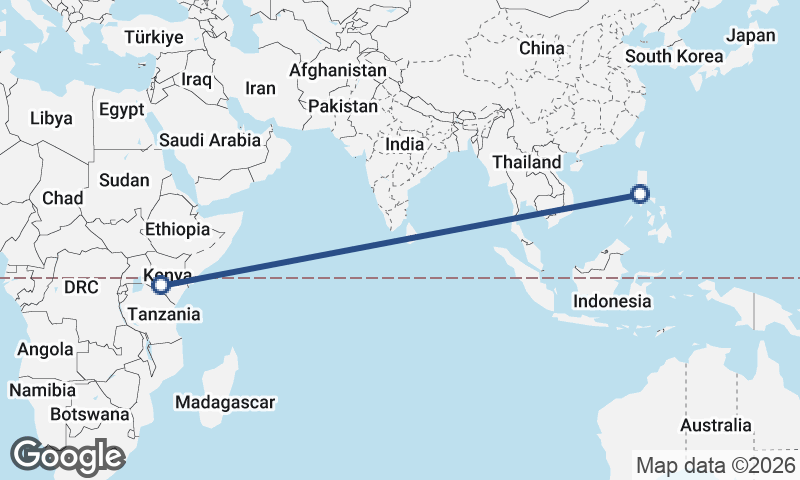 Nairobi to Manila