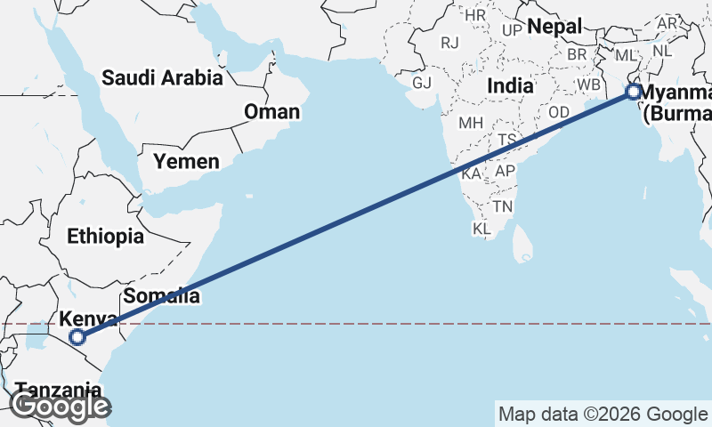 Nairobi to Chittagong