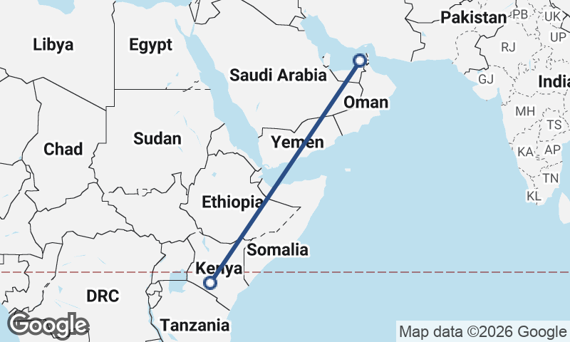 Nairobi to Dubai