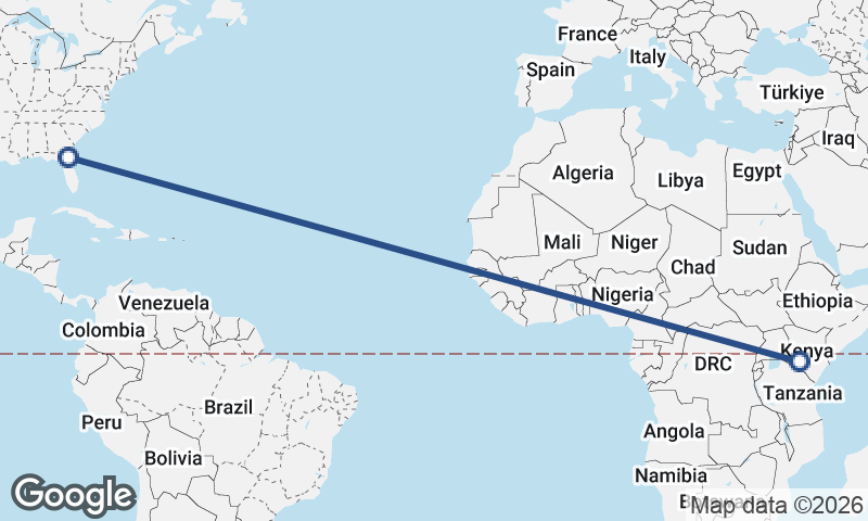 Nairobi to Jacksonville