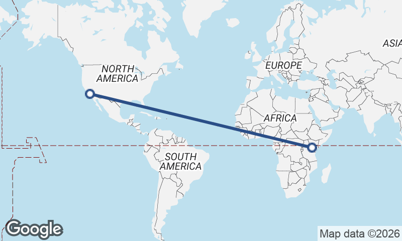 Nairobi to Los Angeles