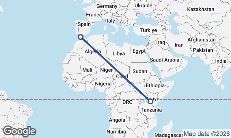 Nairobi to Tangier