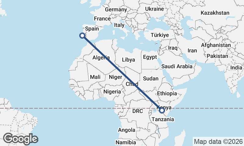 Nairobi to Lisbon