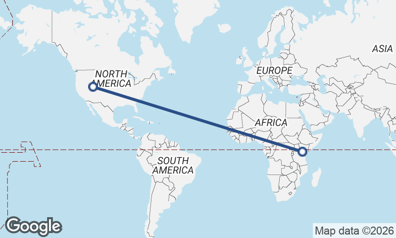 Nairobi to Salt Lake City