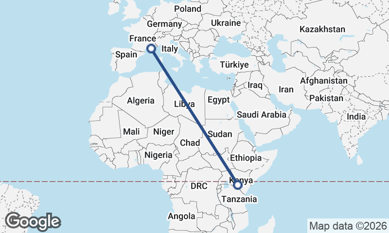 Nairobi to Marseille