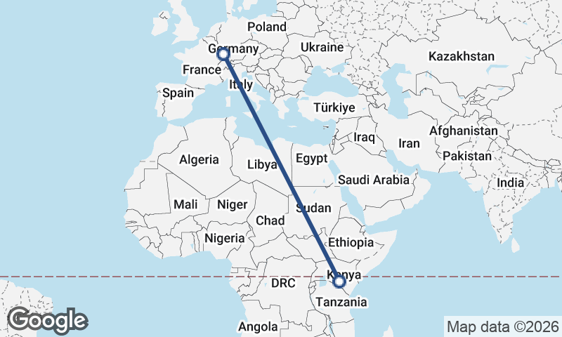 Nairobi to Strasbourg