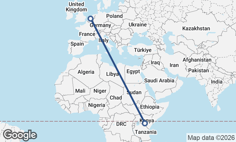 Nairobi to Rotterdam