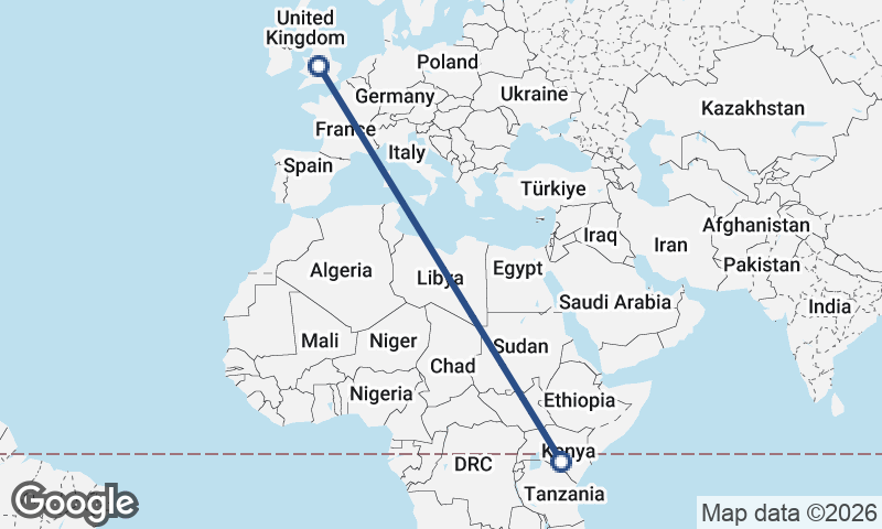 Nairobi to Birmingham