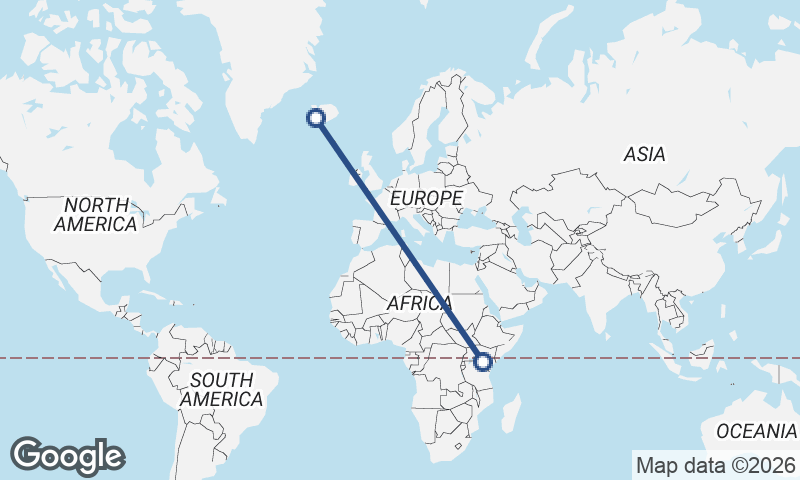 Nairobi to Reykjavík