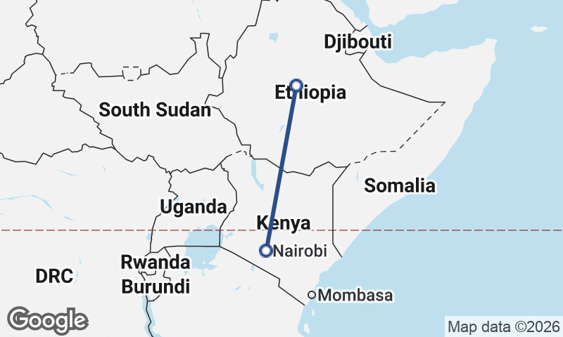 Nairobi to Addis Ababa
