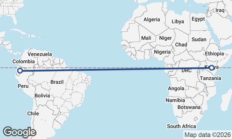 Ecuador to Kenya