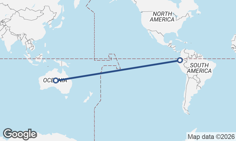 Ecuador to Australia