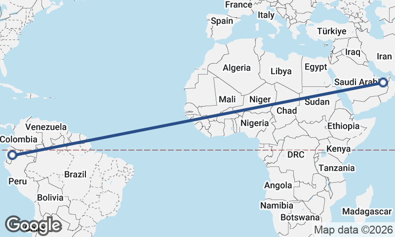 Ecuador to United Arab Emirates