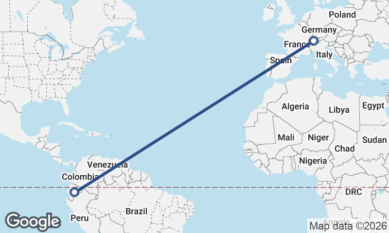 Ecuador to Switzerland