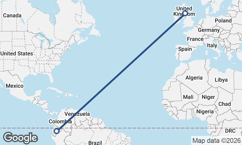 Ecuador to United Kingdom