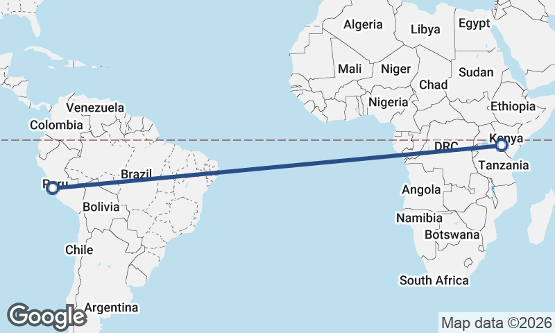 Lima to Nairobi
