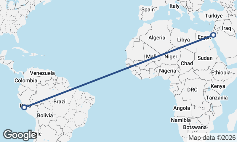 Lima to Al ‘Aqabah