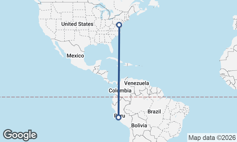 Lima to Baltimore