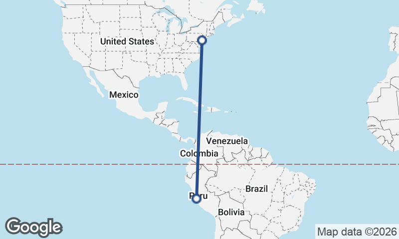 Lima to Philadelphia