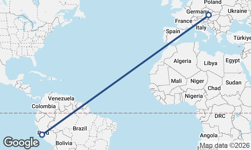 Lima to Vienna