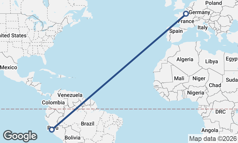 Lima to Paris