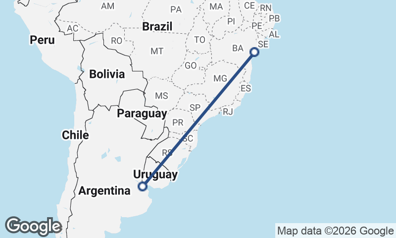 Salvador to Buenos Aires
