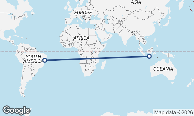 Salvador to Surabaya