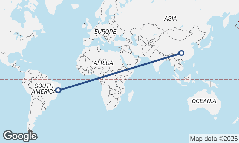 Salvador to Chongqing