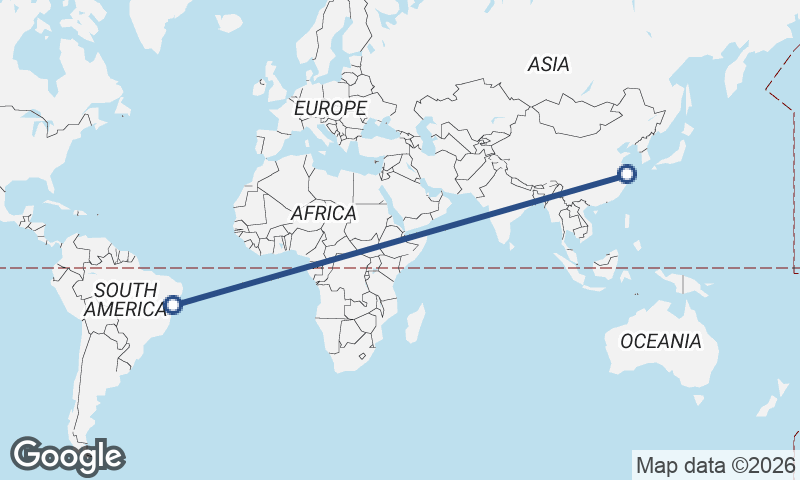 Salvador to Shanghai