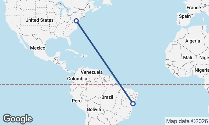 Salvador to Baltimore