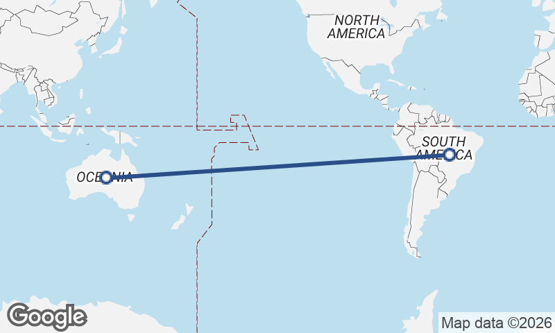 Brazil to Australia