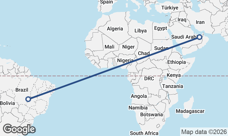 Brazil to United Arab Emirates