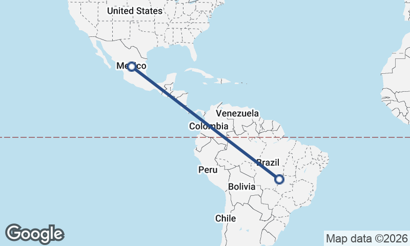 Brazil to Mexico