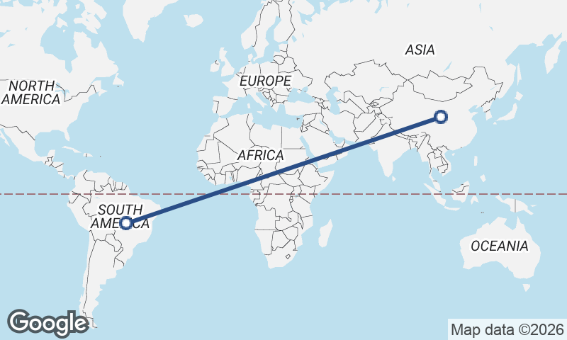 Brazil to China