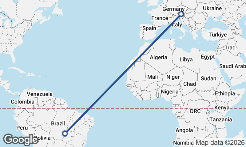 Brazil to Austria