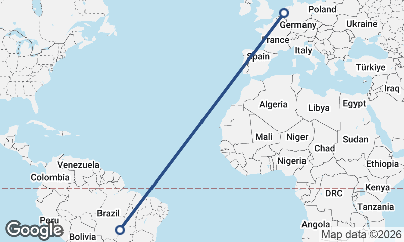 Brazil to Netherlands